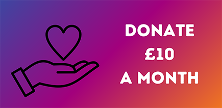 Donate £10.00 per month